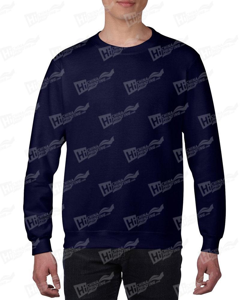 Gildan Mens Sweatshirt For DIY-Navy One